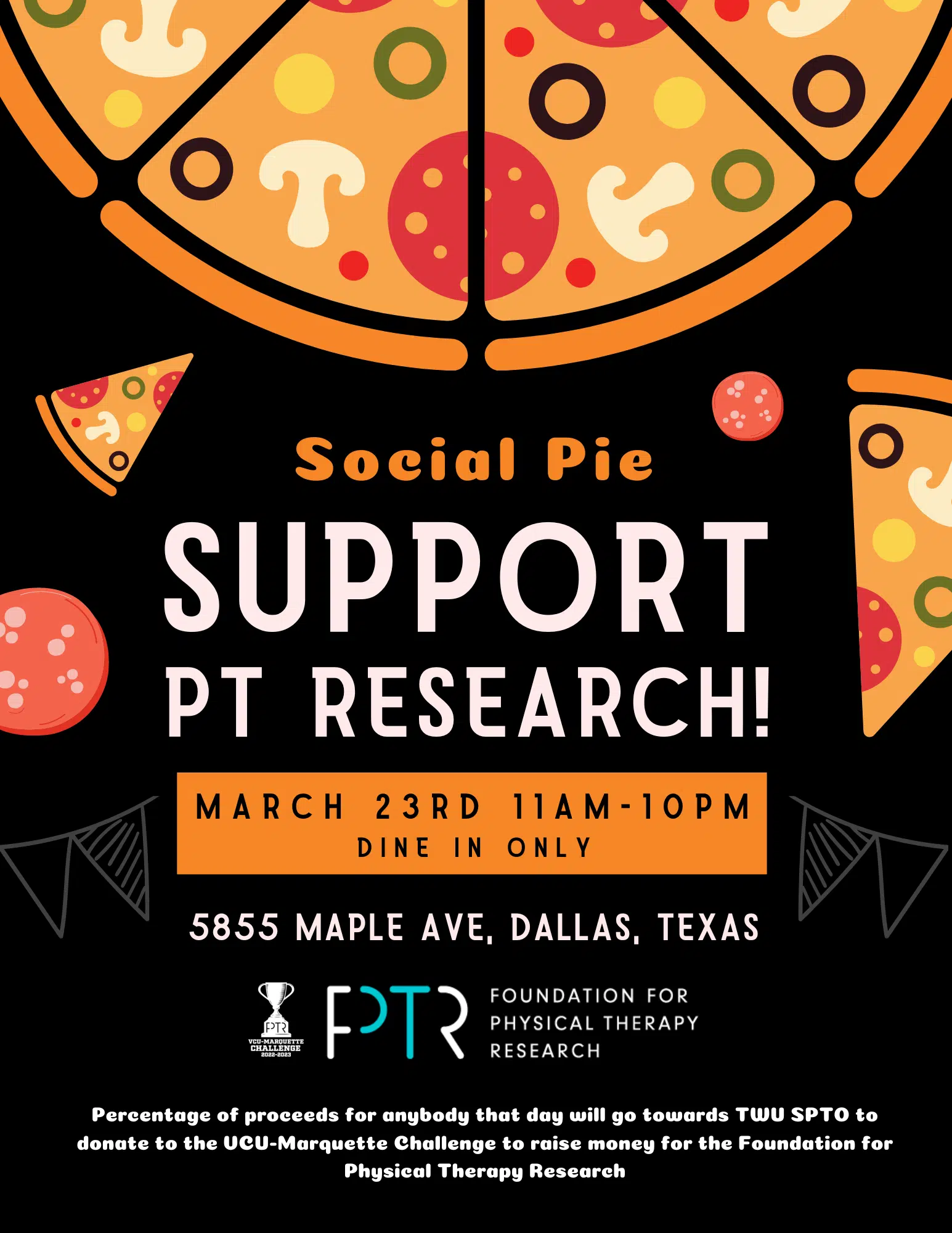 Social Pie Fundraiser Flyer